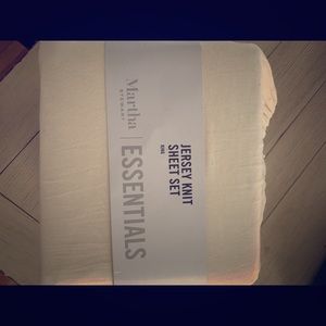 Martha Stewart Essentials Jersey Knit Sheets -King